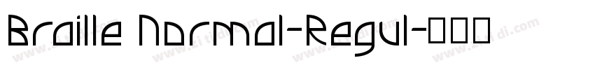 Braille Normal-Regul字体转换